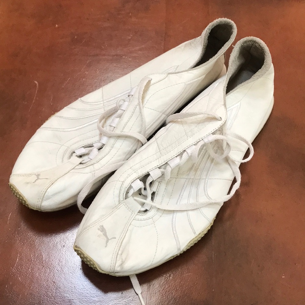 Puma white lightweight lace up sneakers size 13